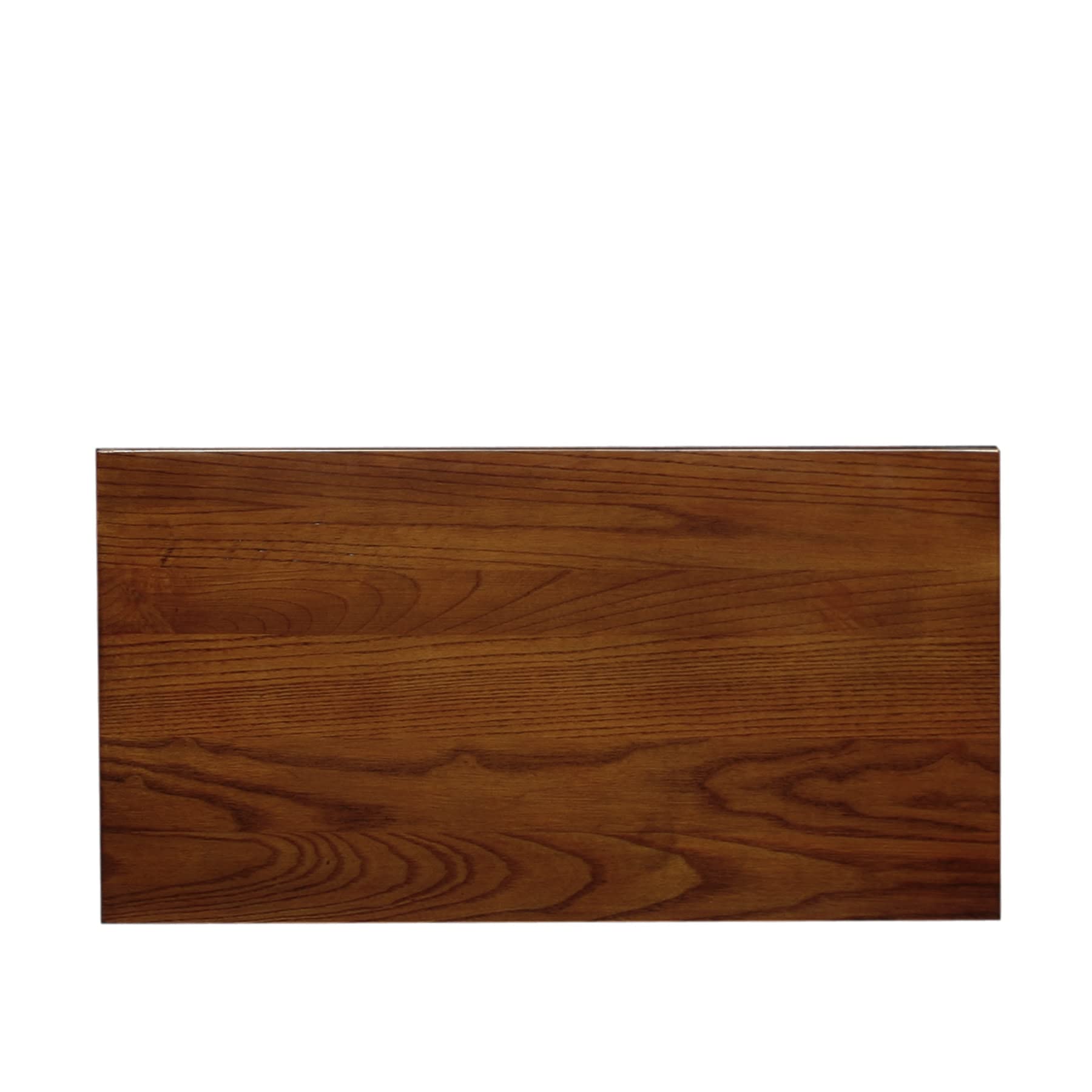 Mission End Table, Solid Wood with Drawer & Bottom Shelf, Narrow Slatted Side Table, Easy Assembly, Medium Oak, 23.5"x17"x24", 8202